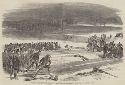 Match de curling entre le Comte de Mansfield et le Comte d